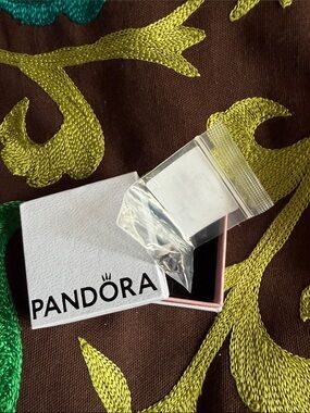 Pandora White and Pink Jewelry Box